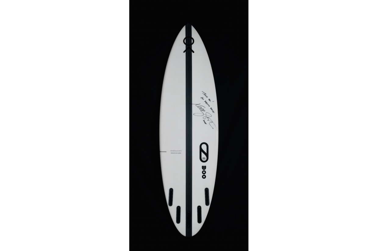 World Champion Kelly Slater Personal Autographed Surfboard