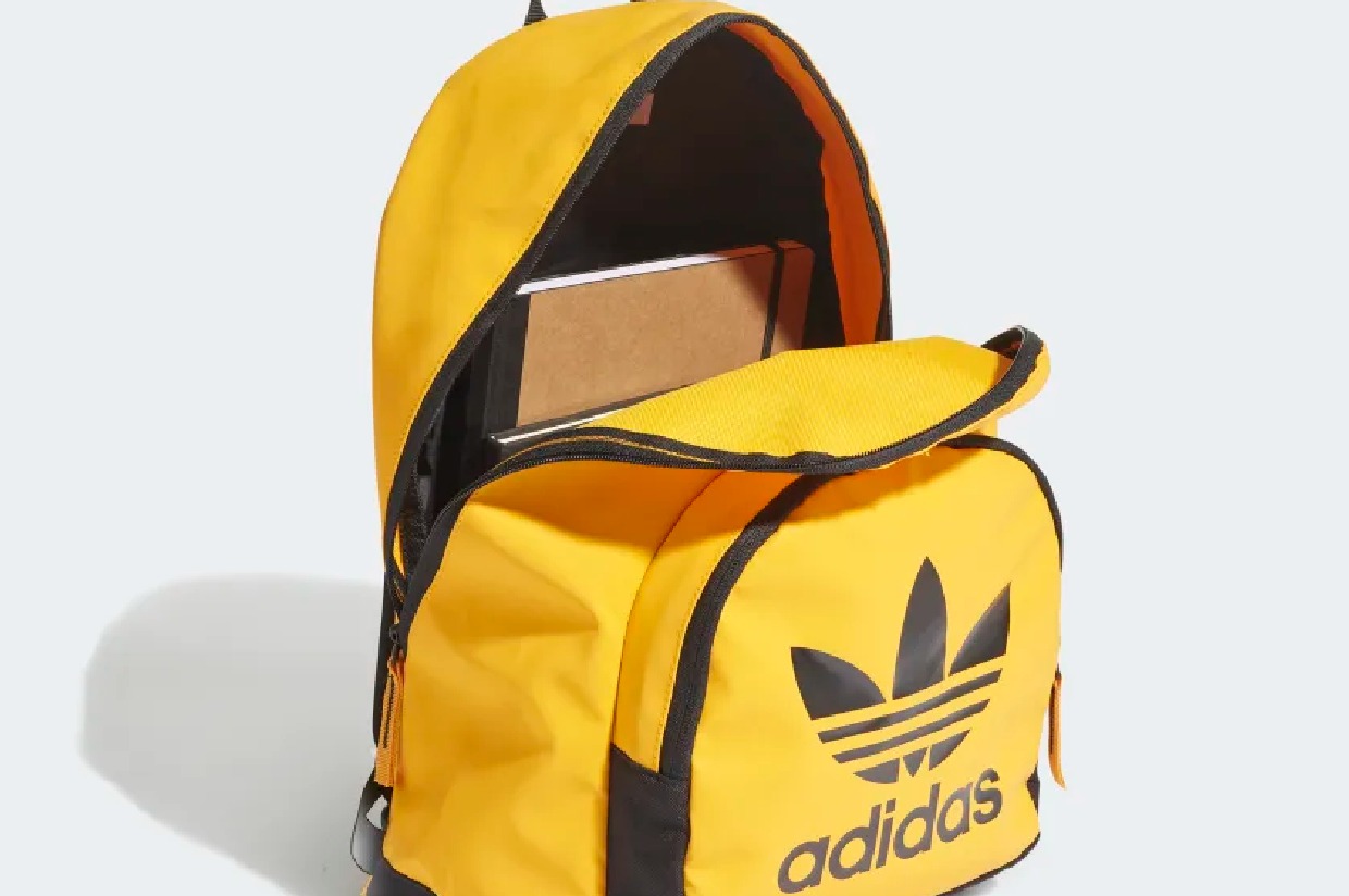 adidas adicolor archive backpack Adidas Adicolor Archive Backpack in Collegiate Gold — Hamilton Humanities  Magnet Spring 2023 Fundraiser — Friends of Hamilton Humanities