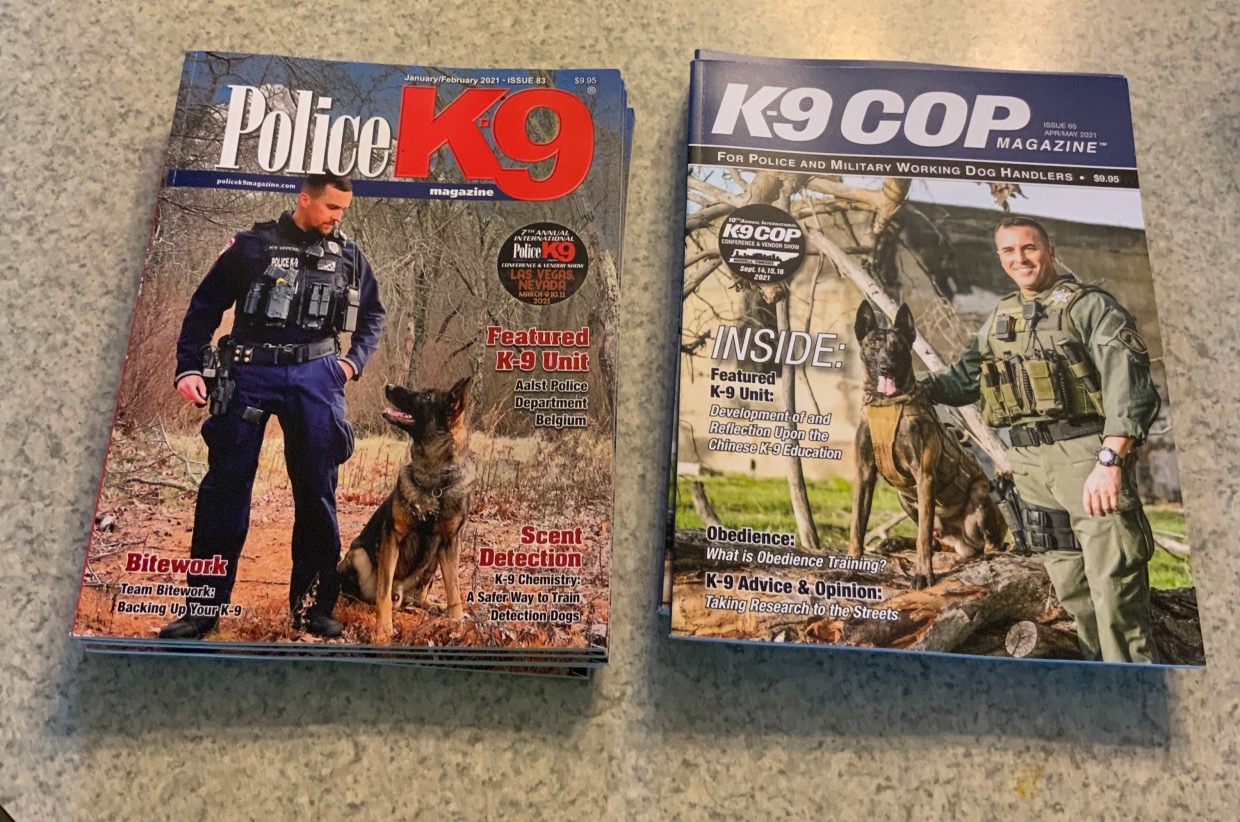 K9 Log K9 Cop and Police K9 Magazines set of 10 | Funding for K9 Travel and ...