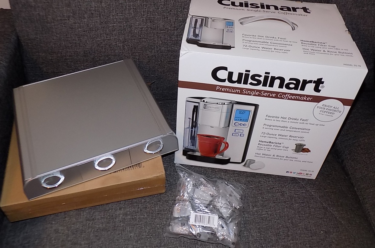 Cuisinart Single Serve Coffee Maker With K Cup Pod Holder and Filters
