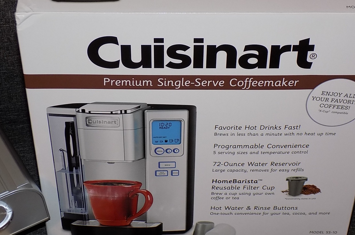 Cuisinart Single Serve Coffee Maker With K Cup Pod Holder and Filters