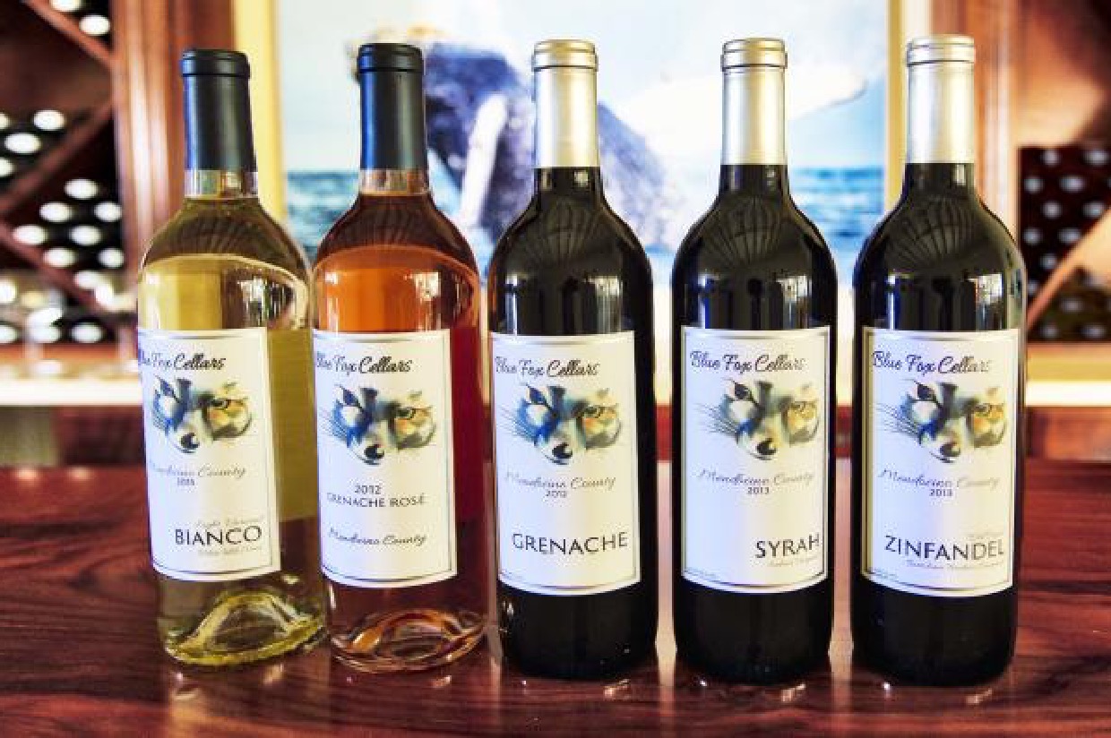 Blue Fox Cellars 2 Bottles of Wine, 2 Wine Glasses, and VIP Tasting