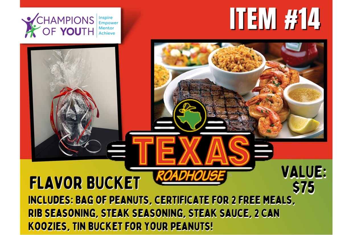 Texas Roadhouse Gift Basket Father's Day Auction! Champions of