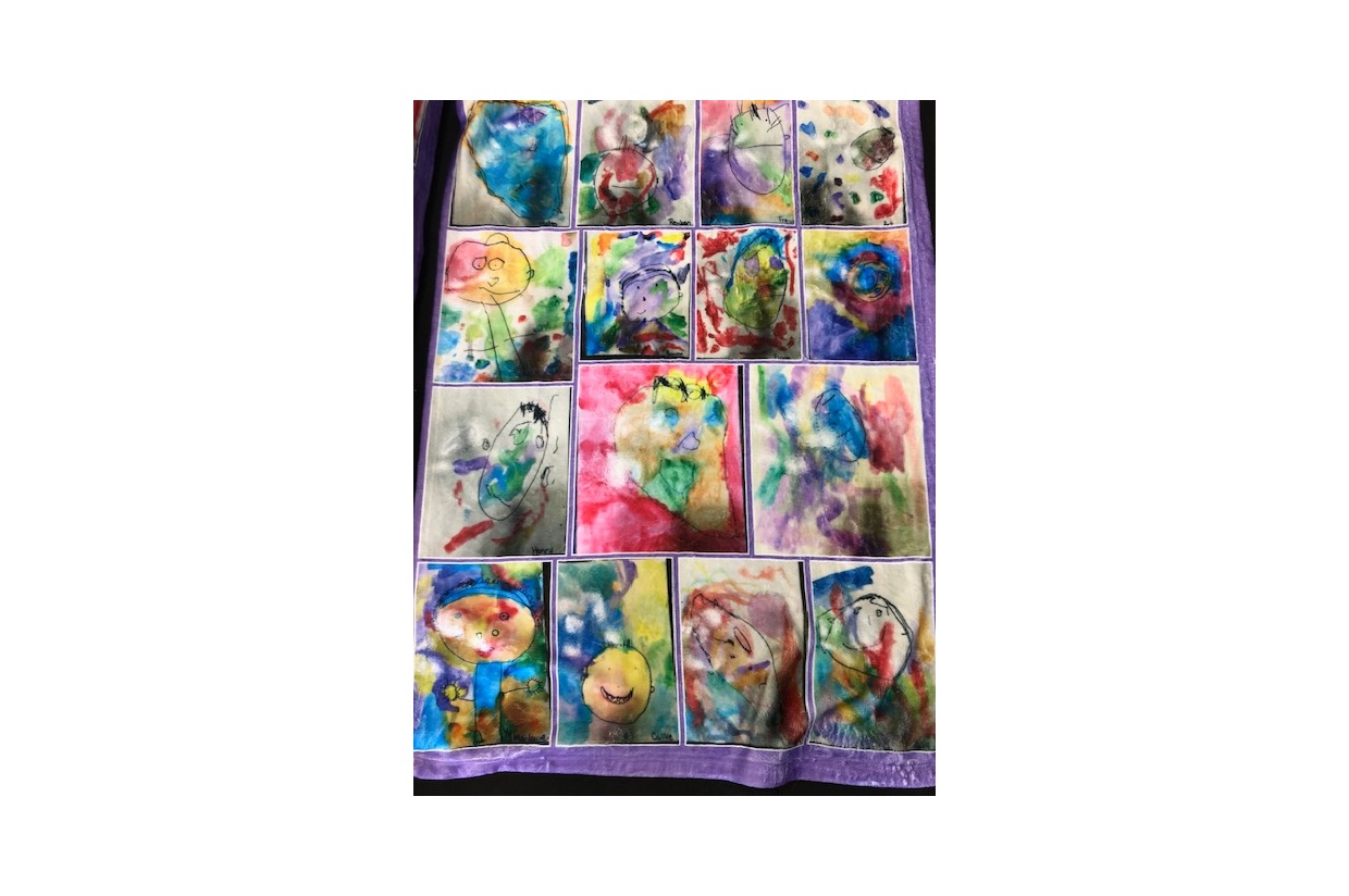 Rainbows: Self portrait cozy blanket set photo