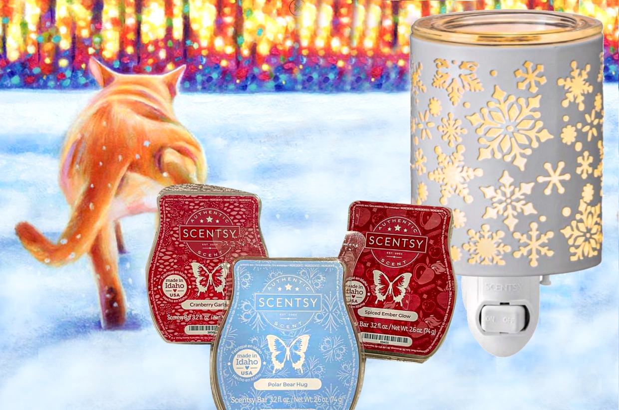 Scentsy Snowflake warmer For the Cats' Sake Winter Auction '22 For