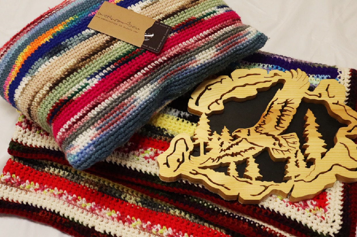 Crocheted Blanket/Pillow Set and more… Giving Tuesday Online Auction