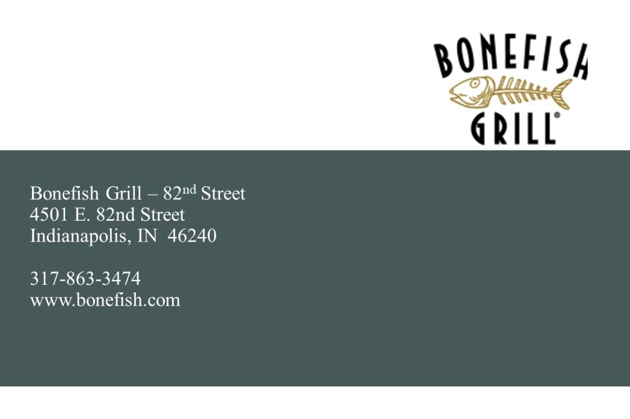 52 BONEFISH GRILL 82ND ST. GIFT CARD & BANG BANG SHRIMP ALTRUSA