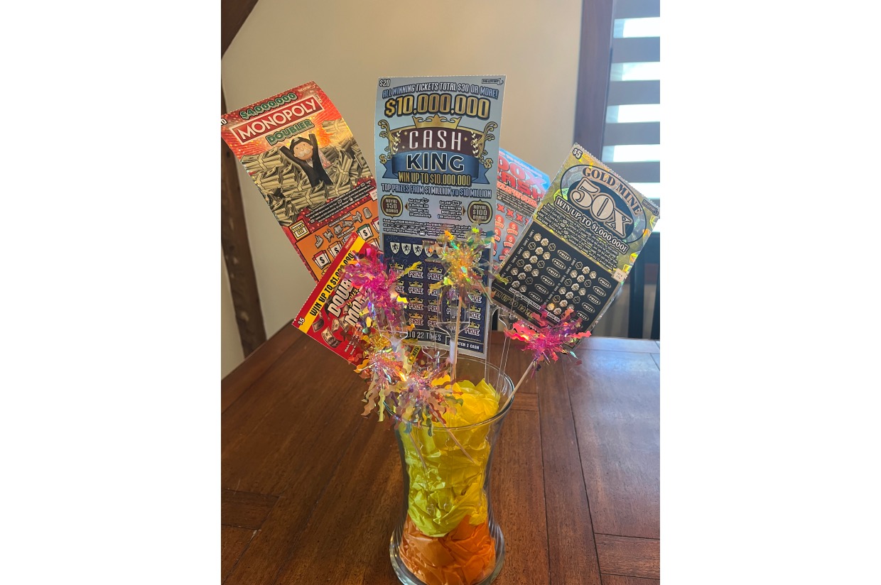 Scratch Ticket Bouquet Lancaster PTO Auction 2024 Lancaster Parent