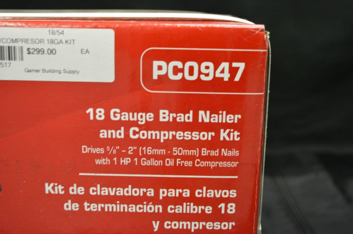 Senco 18 Gauge Brad Nailer & Compressor Kit 2024 Band Fish Fry