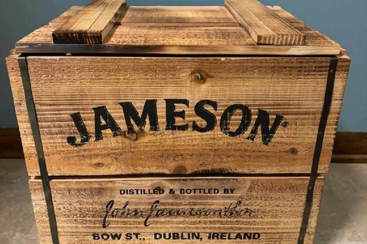 Jameson Wooden Crate 2024 HomeDadCon Brian Dickson Scholarship