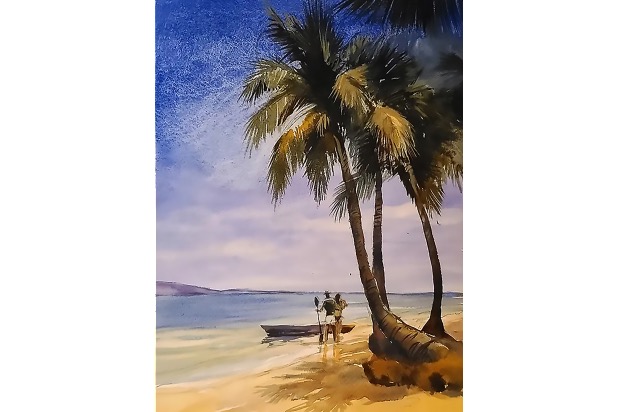 Kayak Adventure - David R. Becker | Gallery Ekolu | Artists for Lahaina ...