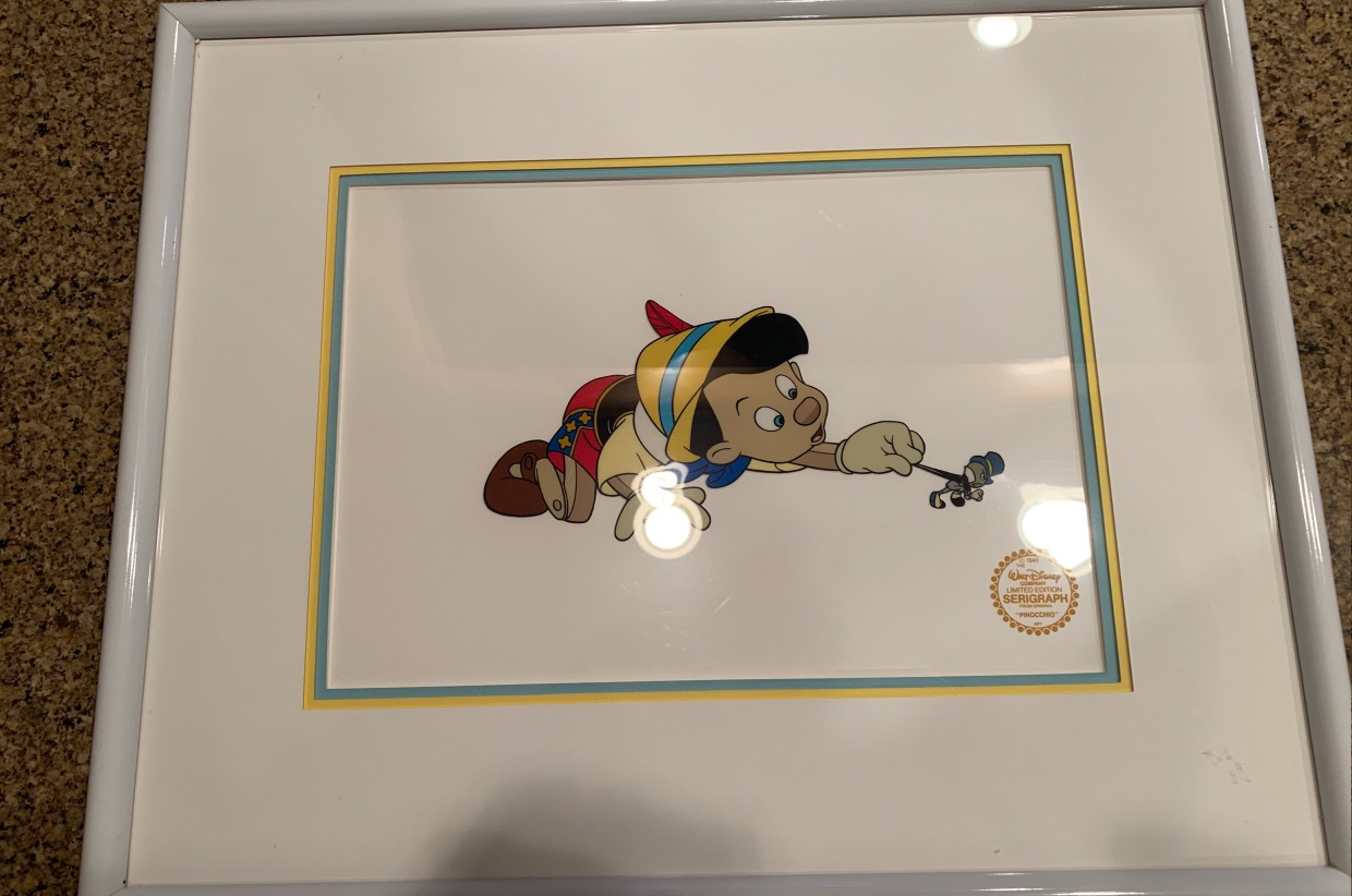 72. Walt Disney Pinocchio Limited Edition from original art Jiminy