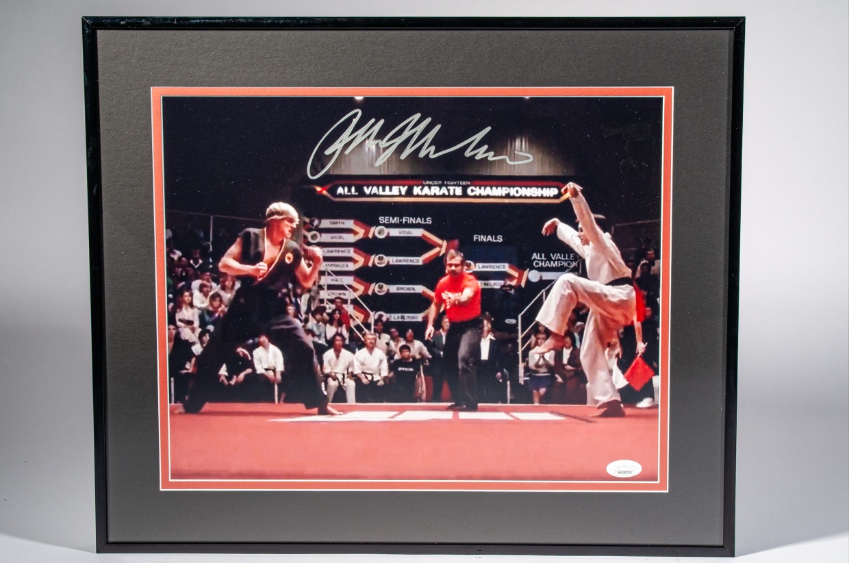 Karate Kid Movie Signed Poster(CANNOT BE SHIPPED) Sports Memorabilia