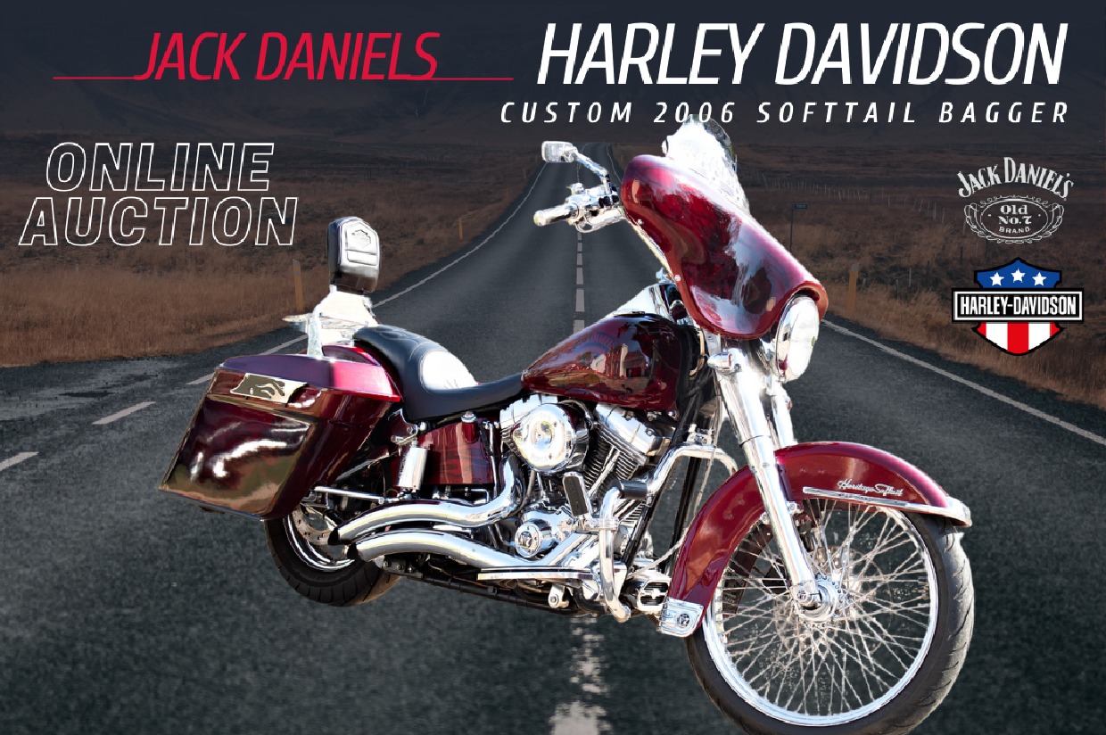 2006 Harley Davidson Heritage Softail Bagger customized Jack