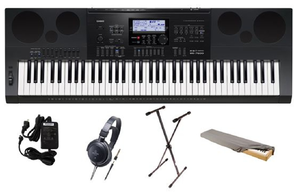 Casio WK7600 PPA 76 Key Premium Keyboard Package FarmtoTable The