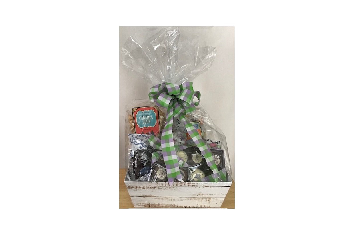 Chocolate and Treats Gift Basket from Kilwin's of Portsmouth Purple Party for Alzheimer's