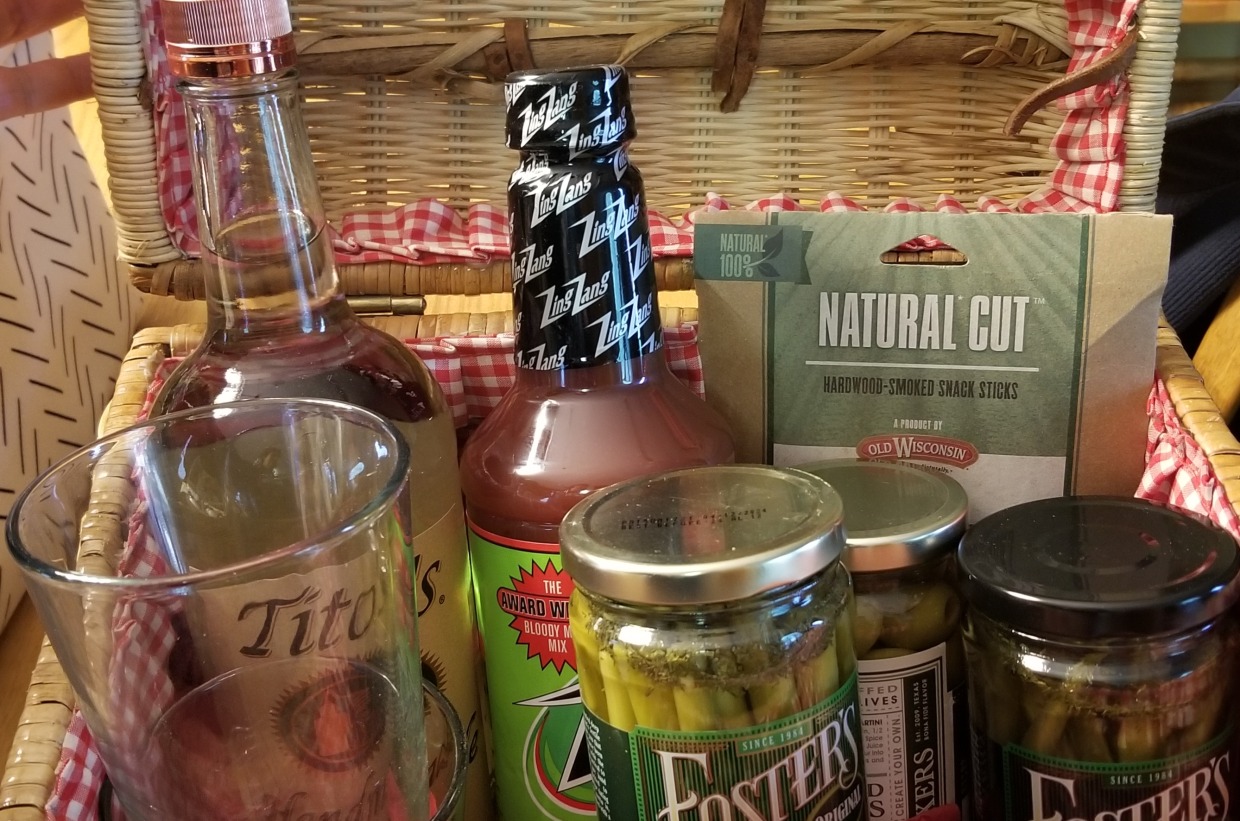 Bloody Mary Basket Roxanne's Silent Auction Day Maker's BetterWorld