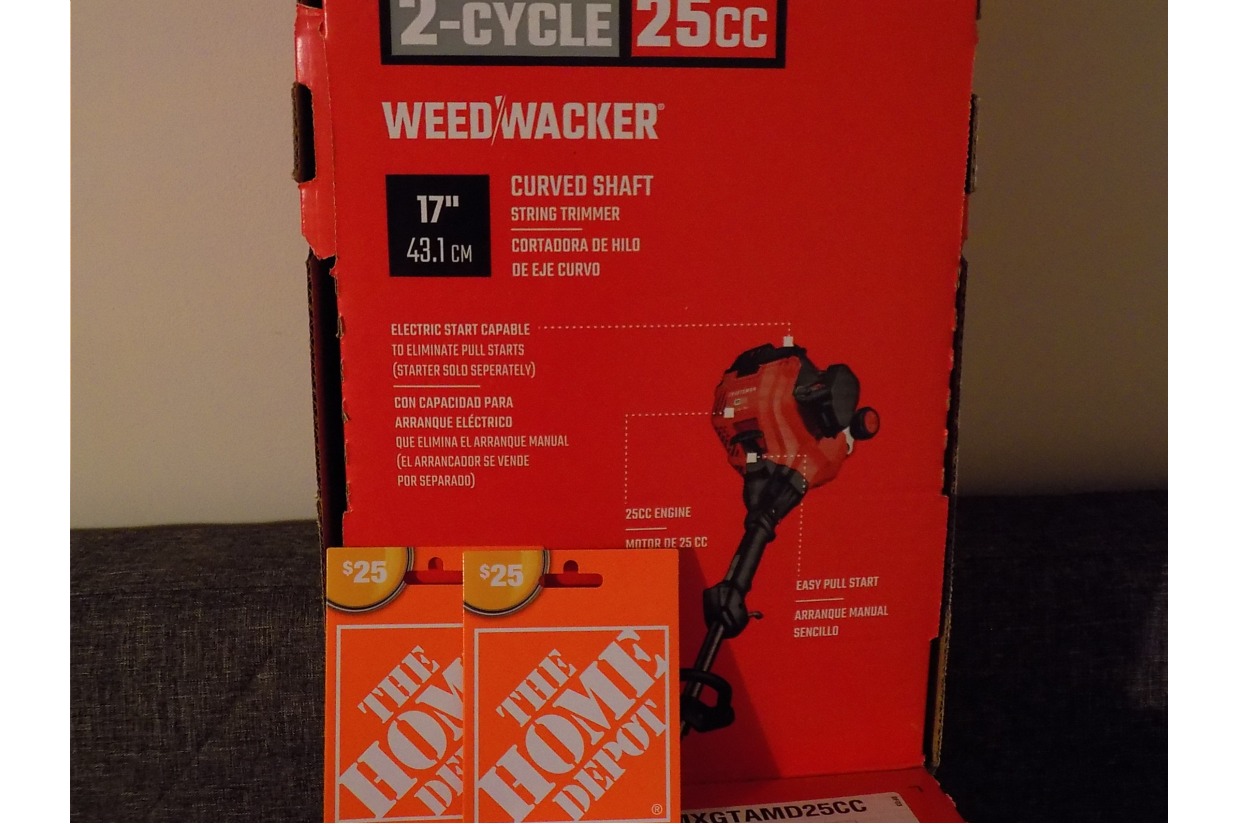 Craftsman Weed Wacker & 50.00 in Home Depot Gift cards West Sayville