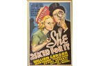 Unknown designer. Paramount Pictures Presents She Asked For It, 1937