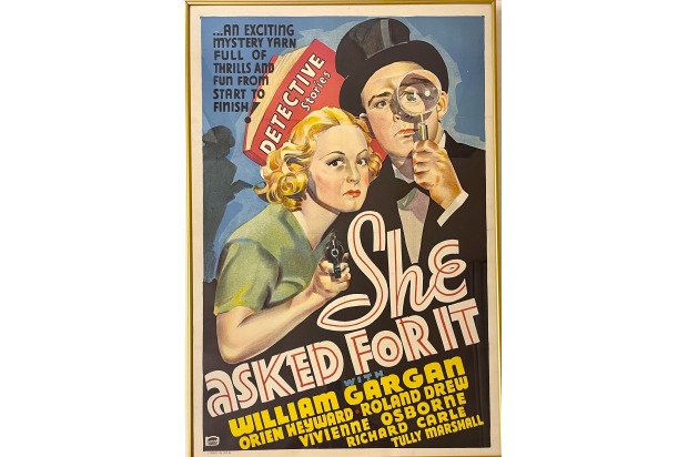 Unknown designer. Paramount Pictures Presents She Asked For It, 1937