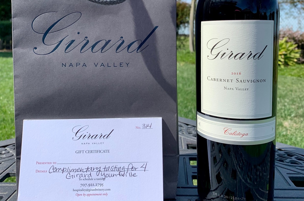 260 Girard 2016 Sauvignon Calistoga & 4 Wine Tastings TTSM's First Annual Awesome