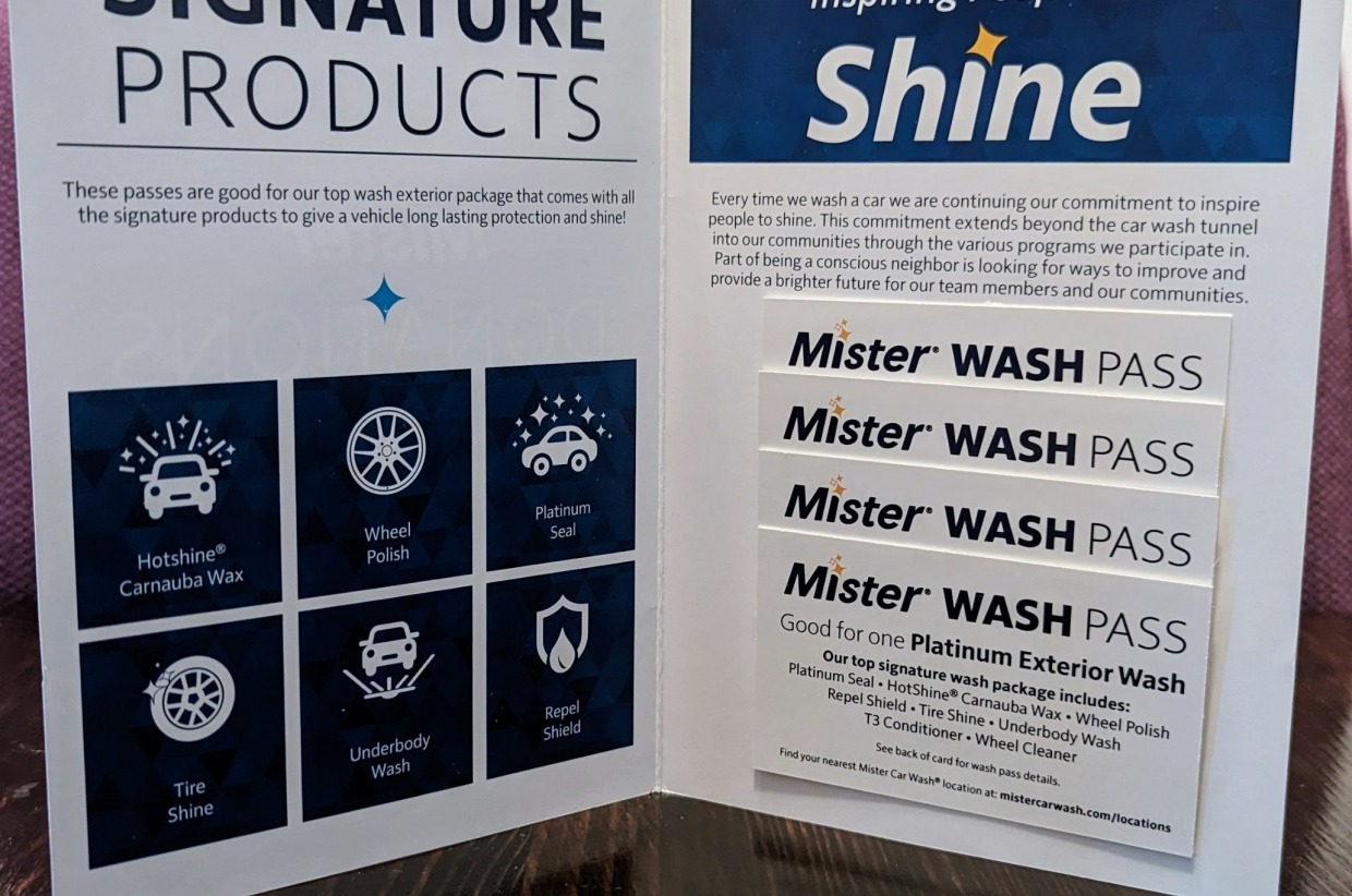 Mister Car Wash Passes 2024 Competition Silent Auction Miss River