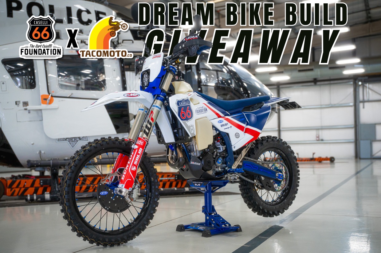Taco Moto x KC66: Win a One-of-a-Kind 2025 Husqvarna FE350s Dream