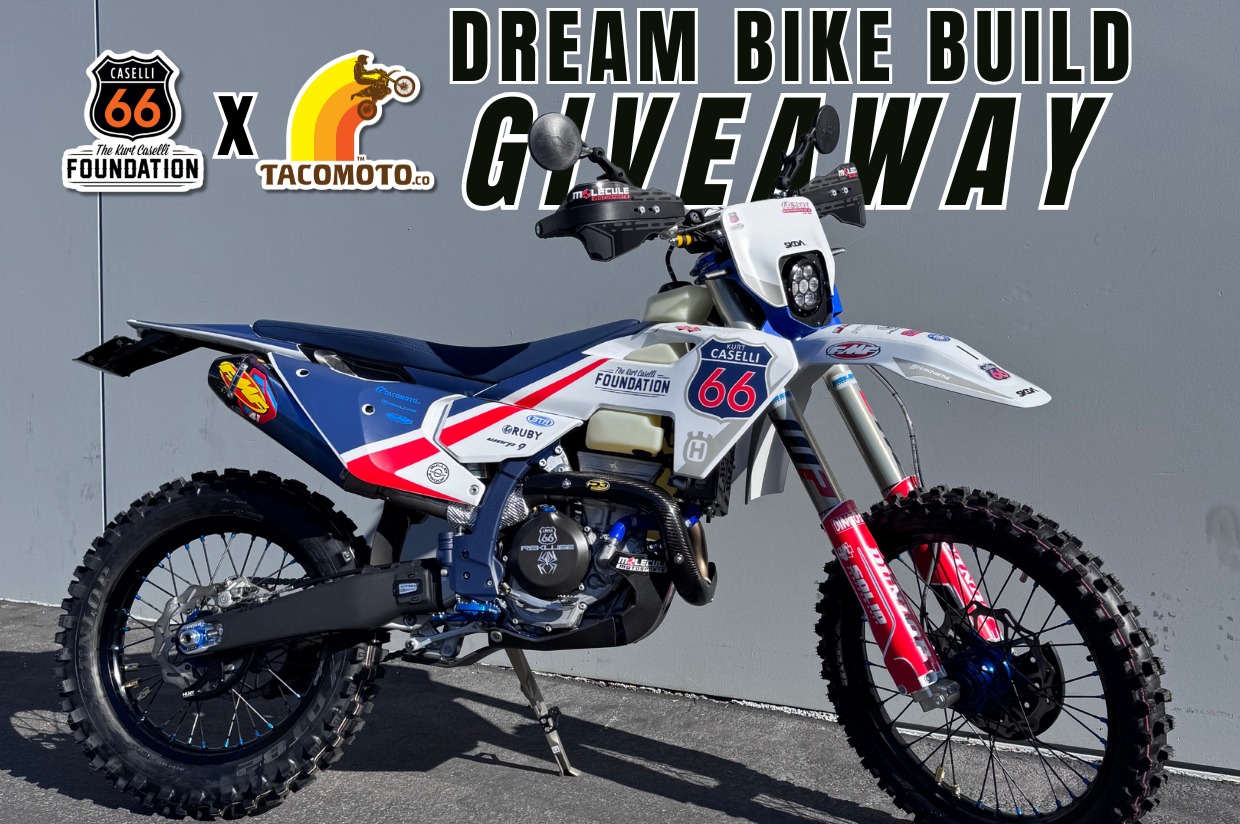 Taco Moto x KC66: Win a One-of-a-Kind 2025 Husqvarna FE350s Dream