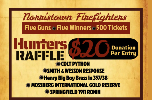 Hunter's Raffle giveaway supporting Norristown Professional Fire ...