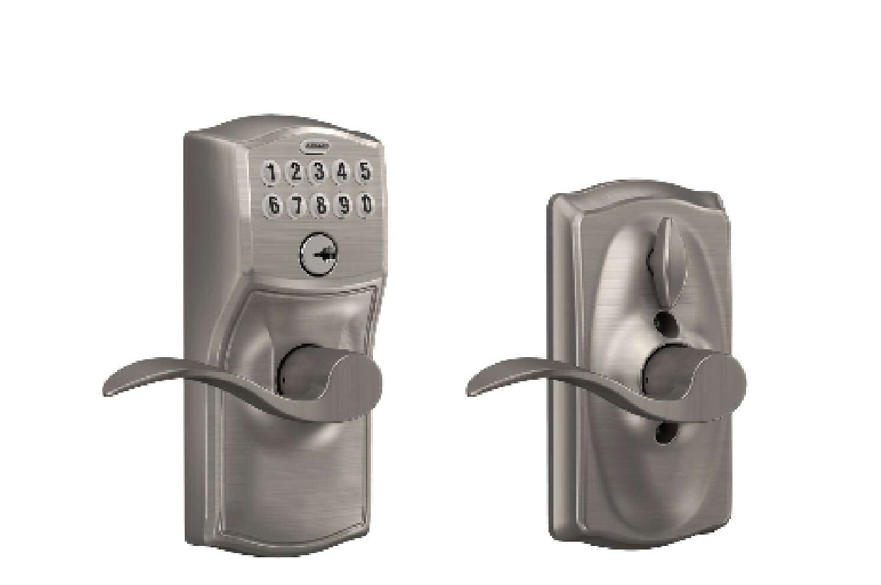 Schlage Satin Nickel Steel Electronic Keypad Entry Lock giveaway